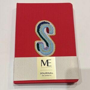 Red Journal with Embroidered S Patch